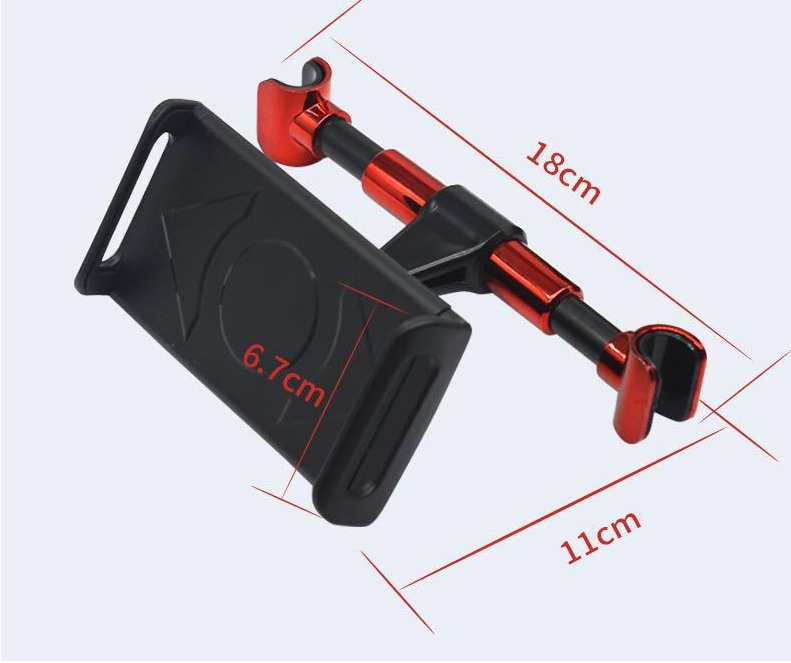 Lumora DriveView headrest tablet mount installed on car headrest