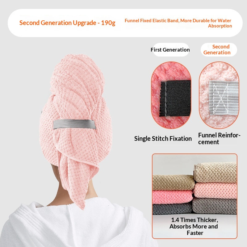 Lumora SilkDry microfiber hair towel wrap
