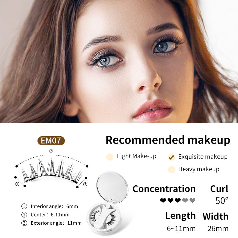 Lumora Magnetic Lash Kit - glue-free magnetic lashes with applicator and mirror case