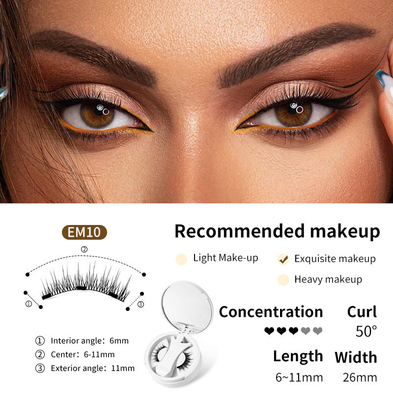 Lumora Magnetic Lash Kit - glue-free magnetic lashes with applicator and mirror case