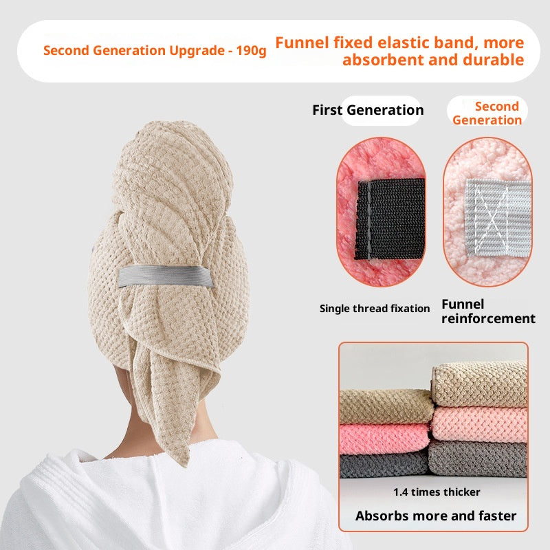 Lumora SilkDry microfiber hair towel wrap