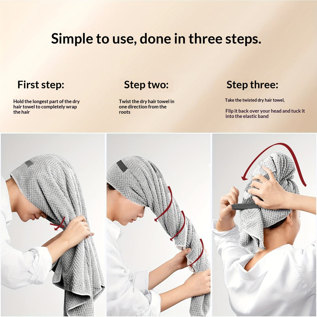 Lumora SilkDry microfiber hair towel wrap