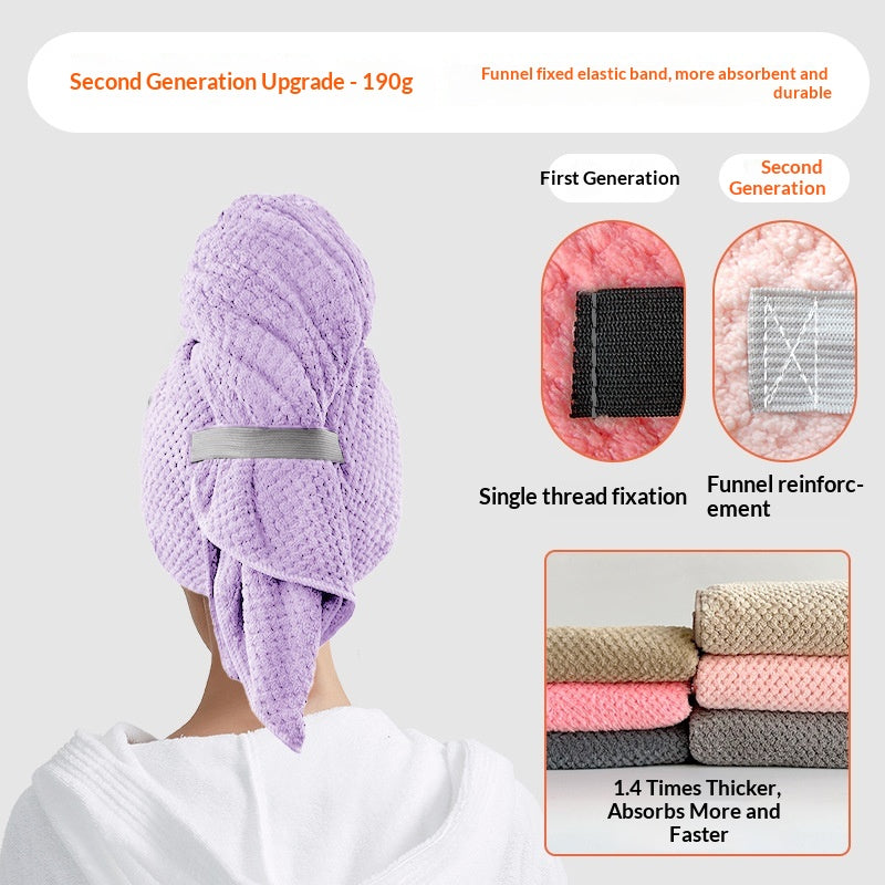 Lumora SilkDry microfiber hair towel wrap