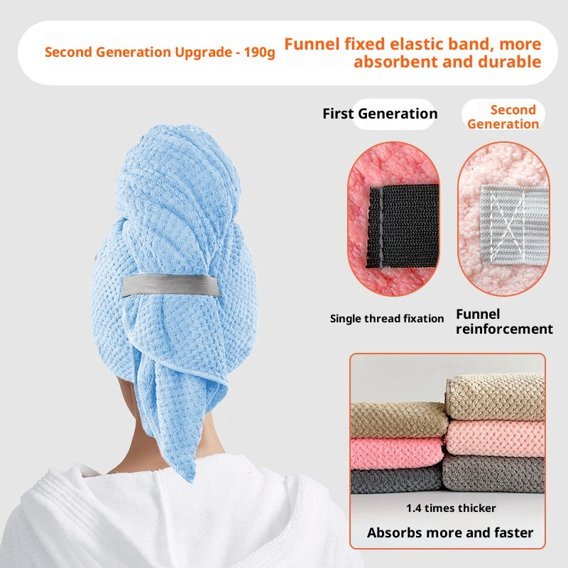 Lumora SilkDry microfiber hair towel wrap