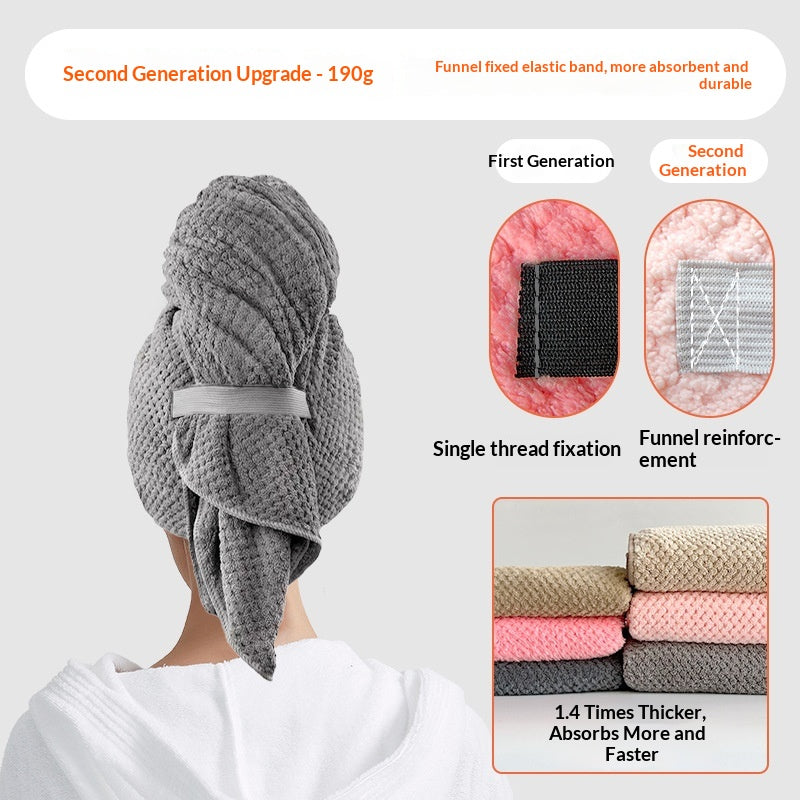 Lumora SilkDry microfiber hair towel wrap