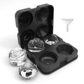 Lumora Crystal Rose ice molds - rose and diamond silicone ice tray with funnel