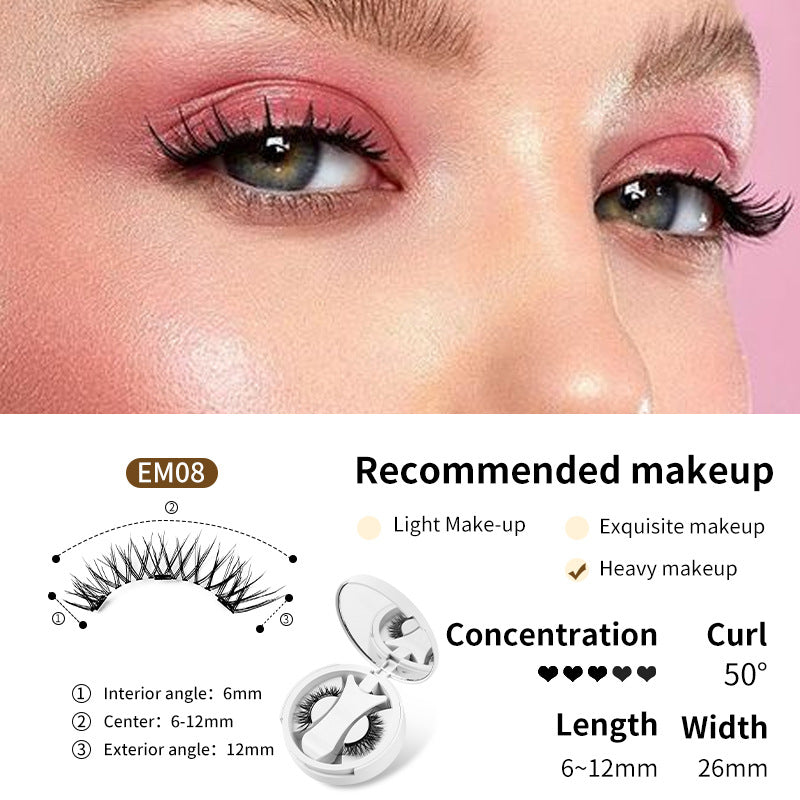 Lumora Magnetic Lash Kit - glue-free magnetic lashes with applicator and mirror case